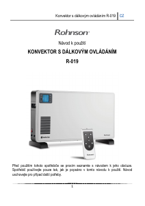 Manuál Rohnson R-019 Topení