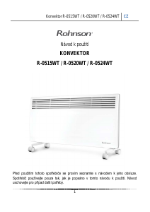 Manuál Rohnson R-0515WT Topení