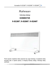 Instrukcja Rohnson R-0524WT Ogrzewacz