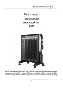 Használati útmutató Rohnson R-070 Hősugárzó