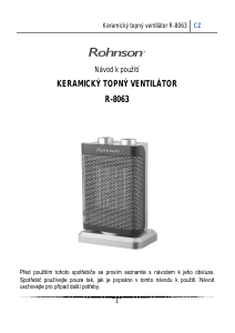 Manuál Rohnson R-8063 Topení