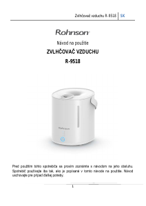 Návod Rohnson R-9518 Zvlhčovač