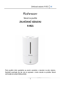 Návod Rohnson R-9521 Zvlhčovač