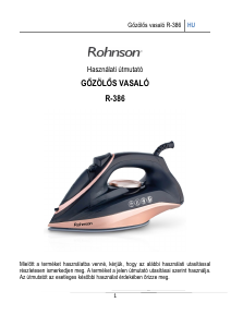 Használati útmutató Rohnson R-386 Vasaló