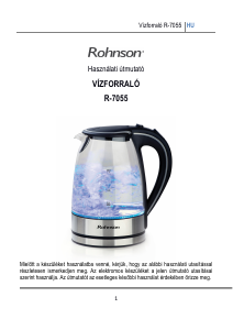 Használati útmutató Rohnson R-7055 Vízforraló