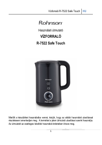 Használati útmutató Rohnson R-7522 Safe Touch Vízforraló