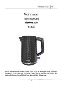Használati útmutató Rohnson R-7525 Vízforraló