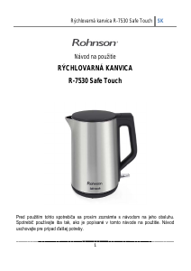 Návod Rohnson R-7530 Safe Touch Kanvica
