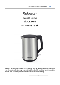 Használati útmutató Rohnson R-7530 Safe Touch Vízforraló