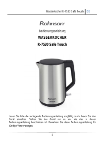 Bedienungsanleitung Rohnson R-7530 Safe Touch Wasserkocher
