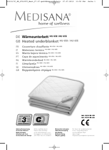 Manual Medisana HU 650 Electric Blanket