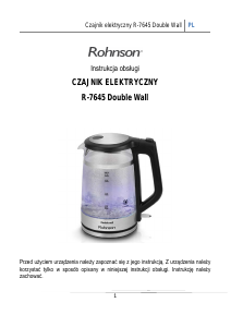 Instrukcja Rohnson R-7645 Czajnik