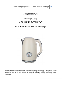 Instrukcja Rohnson R-7710 Nostalgia Czajnik