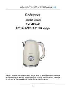 Használati útmutató Rohnson R-7715 Nostalgia Vízforraló
