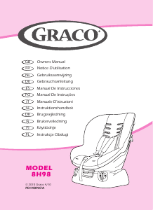 Manual Graco 8H98 Cadeira auto