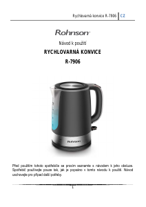 Manuál Rohnson R-7906 Konvice