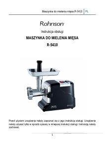 Instrukcja Rohnson R-5410 Maszynka do mielenia