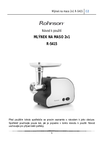 Manuál Rohnson R-5415 Mlýnek na maso