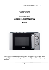Instrukcja Rohnson R-2037 Kuchenka mikrofalowa