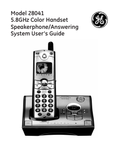 Handleiding GE 28041 Draadloze telefoon