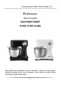 Návod Rohnson R-5551 EvoMix Kuchynský mixér