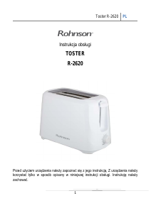 Instrukcja Rohnson R-2620B Toster