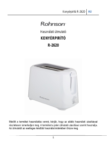 Használati útmutató Rohnson R-2620B Kenyérpirító