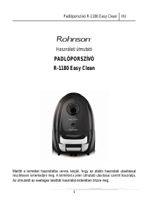 Használati útmutató Rohnson R-1180 Easy Clean Porszívó