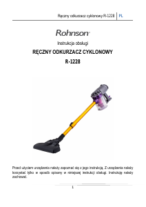 Instrukcja Rohnson R-1228 Odkurzacz