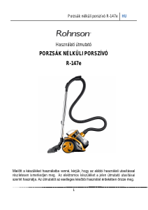 Használati útmutató Rohnson R-147e Porszívó