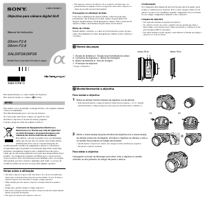 Manual Sony SAL28F28 Lente
