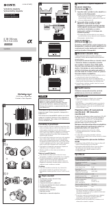Manuál Sony SEL18135 Objektiv