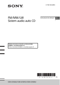 Manual Sony CDX-G1300U Player auto