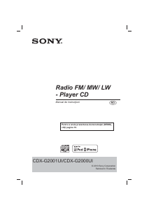 Manual Sony CDX-G2001UI Player auto
