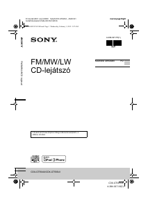 Használati útmutató Sony CDX-GT564UI Autórádió