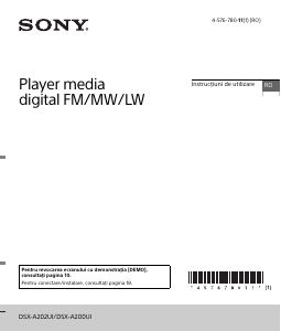 Manual Sony DSX-A200UI Player auto