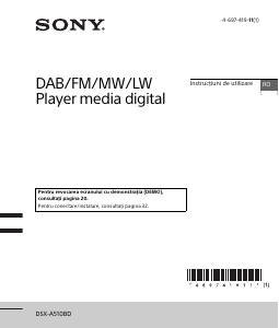 Manual Sony DSX-A510BD Player auto