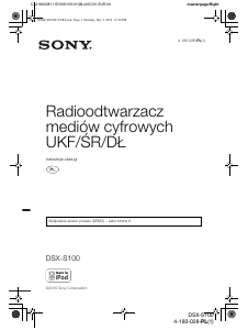 Instrukcja Sony DSX-S100 Radio samochodowe