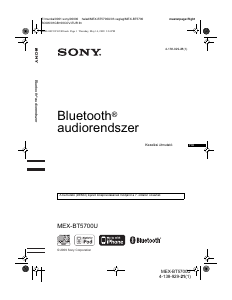 Használati útmutató Sony MEX-BT5700U Autórádió