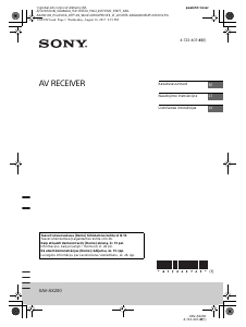 Rokasgrāmata Sony XAV-AX200 Automašīnas radio iekārta