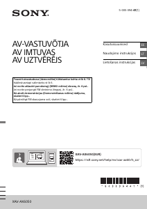 Rokasgrāmata Sony XAV-AX6050 Automašīnas radio iekārta