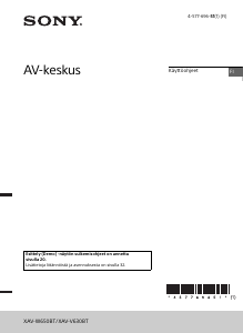 Käyttöohje Sony XAV-W650BT Autoradio