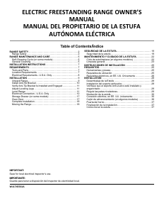 Manual Crosley CREW3552RS Range
