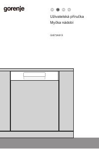 Manuál Gorenje GI673A91X Myčka na nádobí