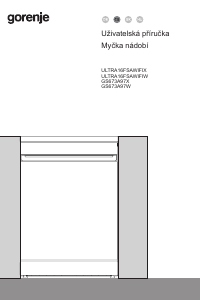Manuál Gorenje GS673A97X Myčka na nádobí
