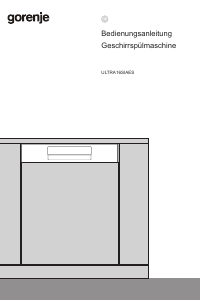 Bedienungsanleitung Gorenje ULTRA16SIAES Geschirrspüler