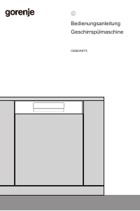Bedienungsanleitung Gorenje GI663A97X Geschirrspüler