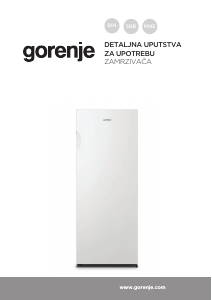Priručnik Gorenje FN514E4W5 Zamrzivač