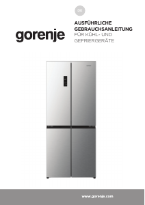 Bedienungsanleitung Gorenje NRM819D61X Kühl-gefrierkombination