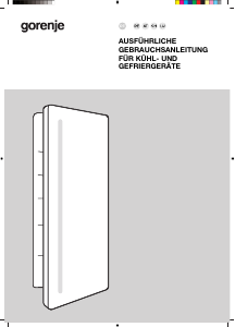Bedienungsanleitung Gorenje RBI512D22 Kühlschrank